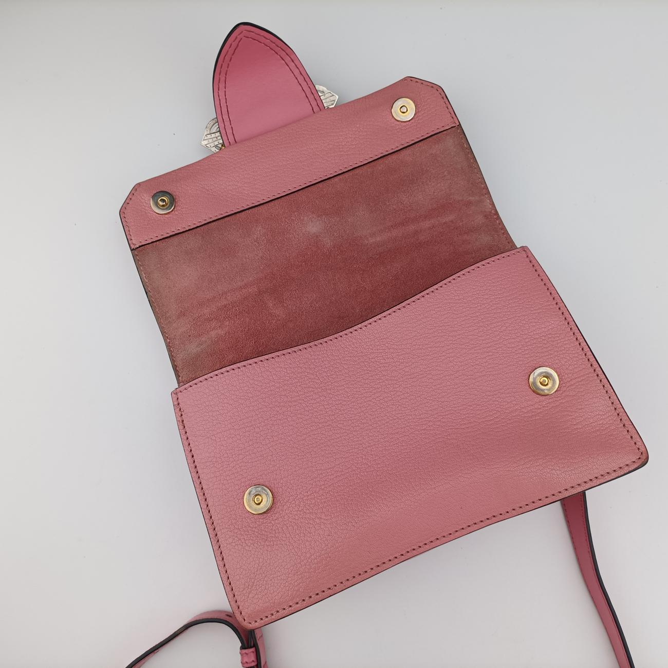 Pre-owned Miu Miu Miu Lady Pink×multicolor Leather  shoulderbag | stylenewstar