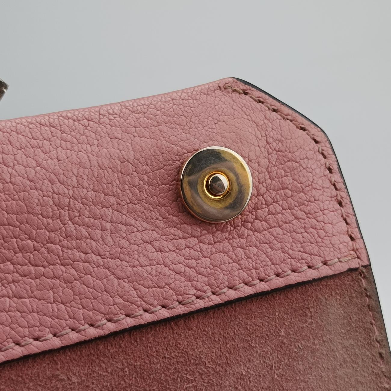 Pre-owned Miu Miu Miu Lady Pink×multicolor Leather  shoulderbag | stylenewstar