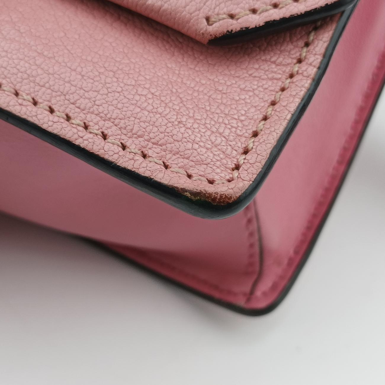 Pre-owned Miu Miu Miu Lady Pink×multicolor Leather  shoulderbag | stylenewstar