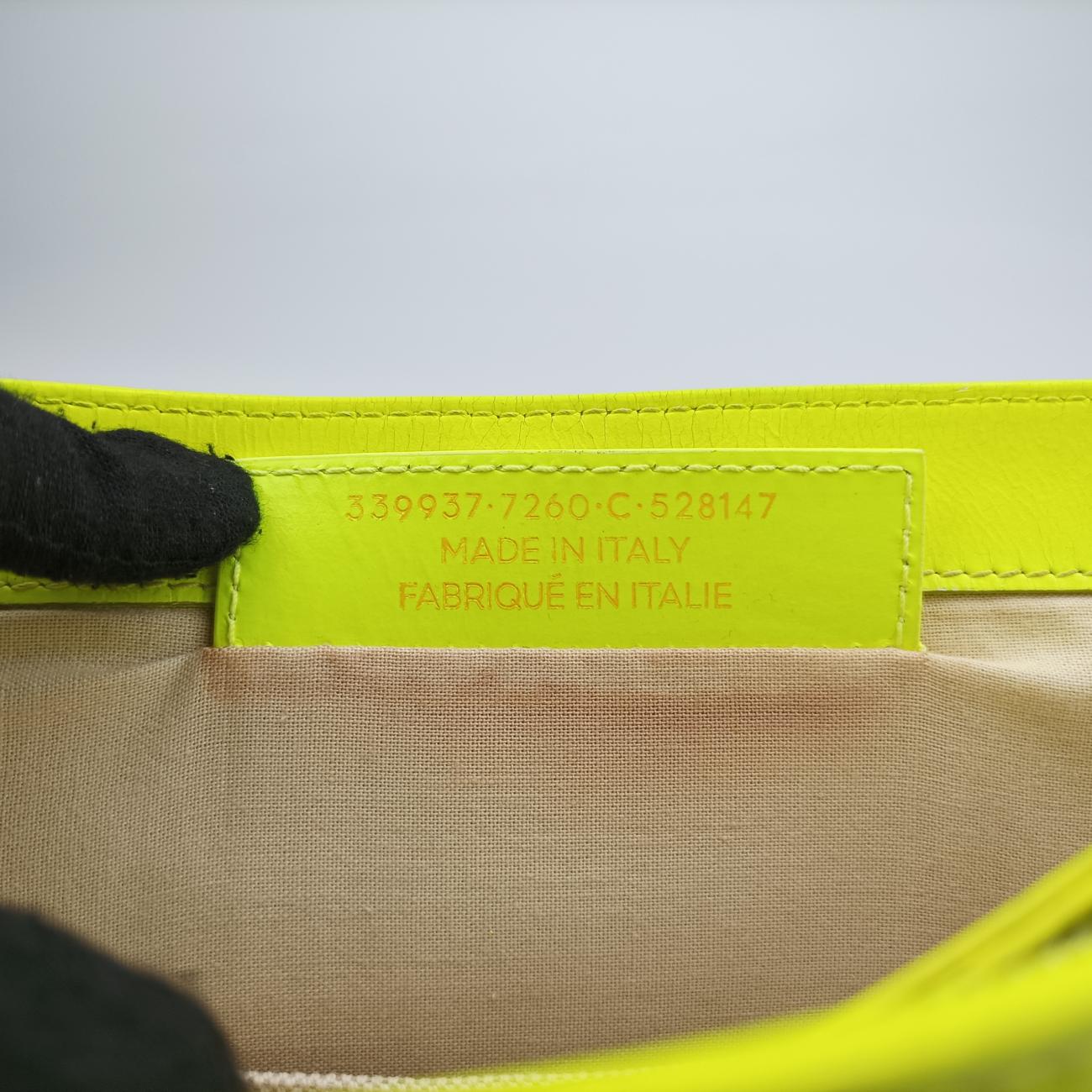 Pre-owned Balenciaga Original Yellow×beige Canvas×leather  shoulderbag | stylenewstar