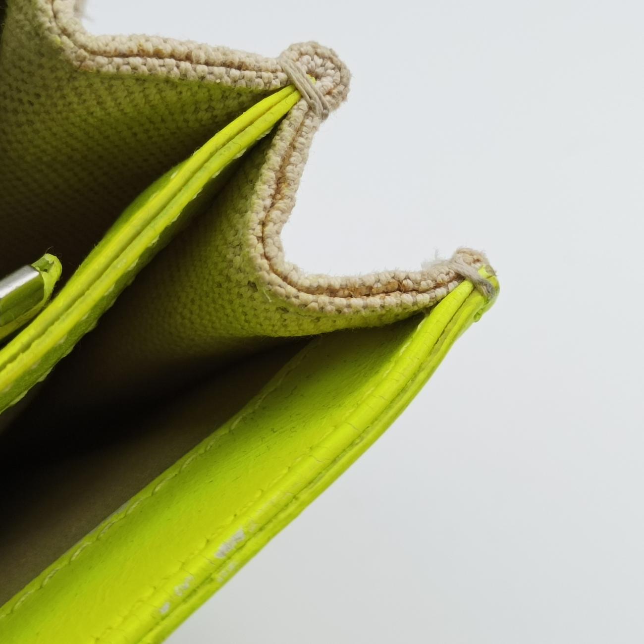 Pre-owned Balenciaga Original Yellow×beige Canvas×leather  shoulderbag | stylenewstar