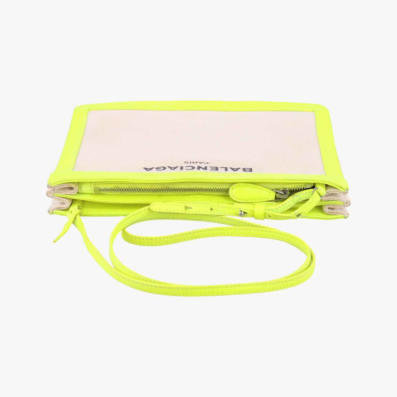 Pre-owned Balenciaga Original Yellow×beige Canvas×leather  shoulderbag | stylenewstar