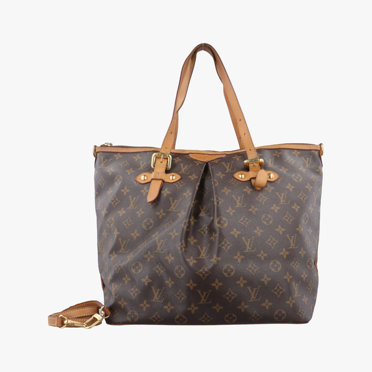 Pre-owned Louis Vuitton PALERMO GM brown Monogram Canvas M40146 shoulderbag | stylenewstar