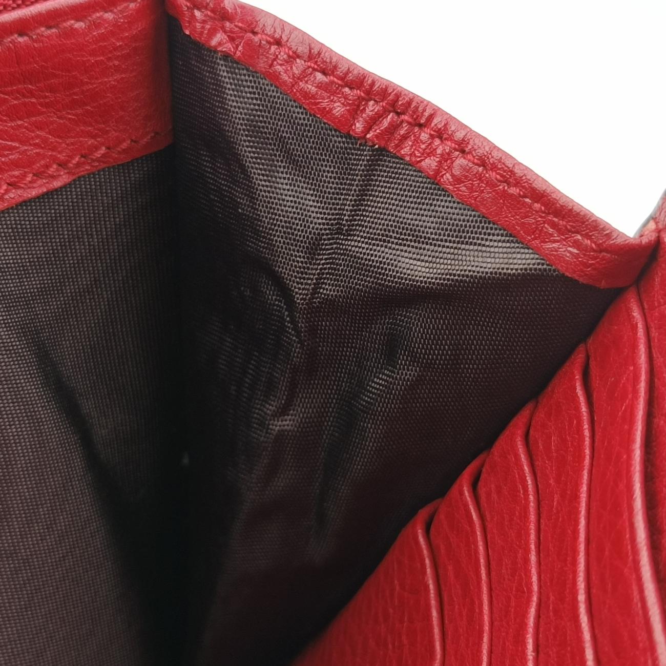 Pre-owned Gucci GG Marmont Red Leather 401232 shoulderbag | stylenewstar