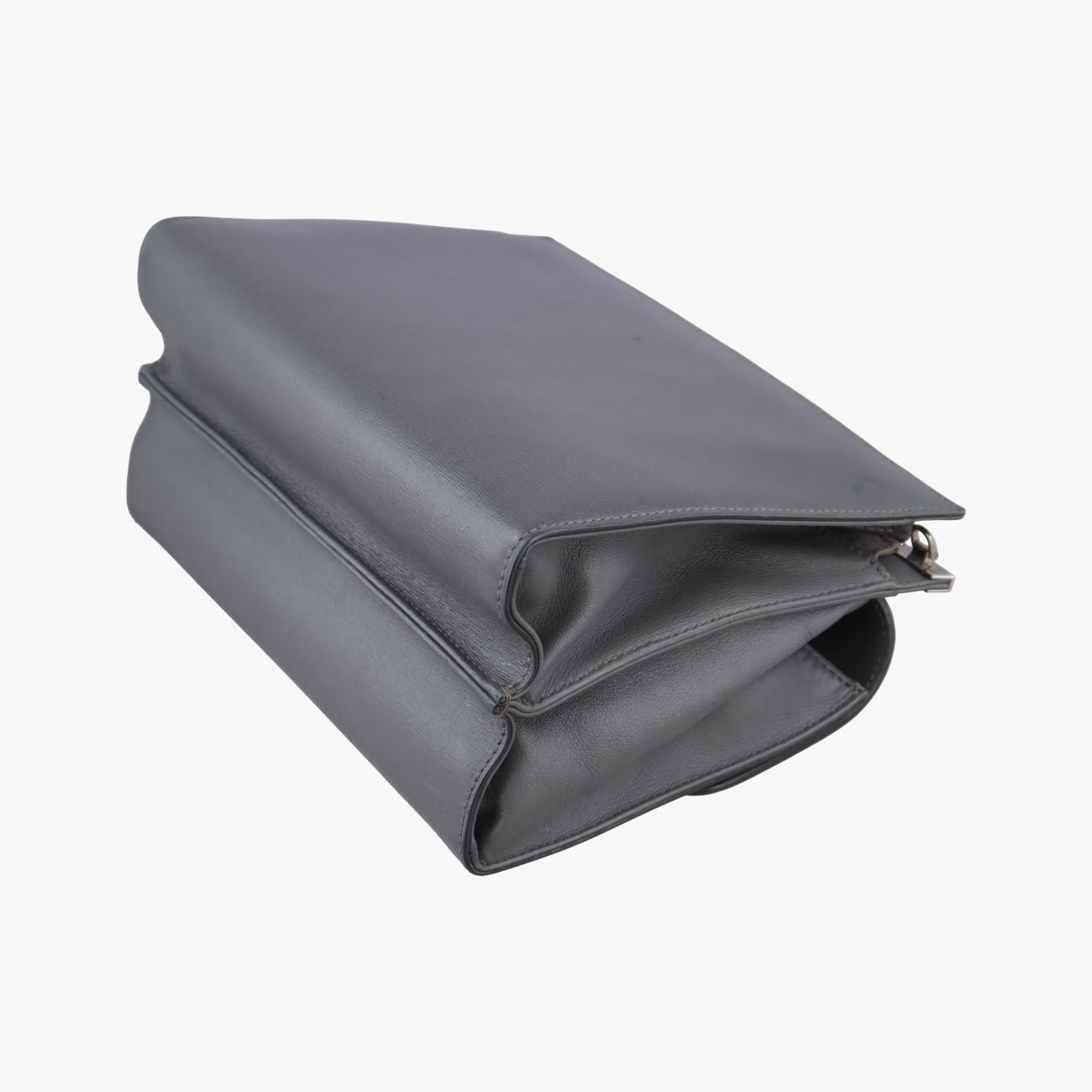 Pre-owned Fendi Demi Jour Grey Leather 8BT222 shoulderbag | stylenewstar