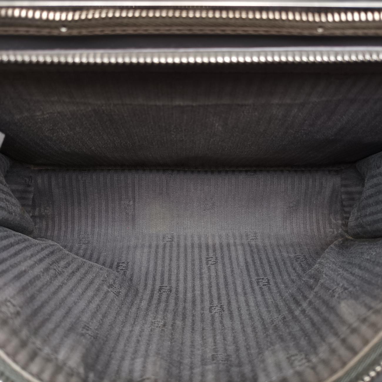 Pre-owned Fendi Demi Jour Grey Leather 8BT222 shoulderbag | stylenewstar