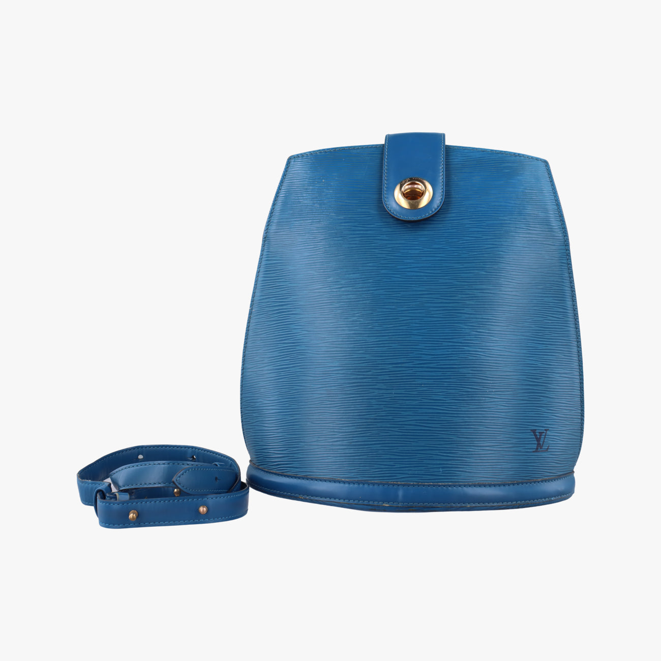 Pre-owned Louis Vuitton Cluny Toledo Blue Epi M52255 shoulderbag | stylenewstar