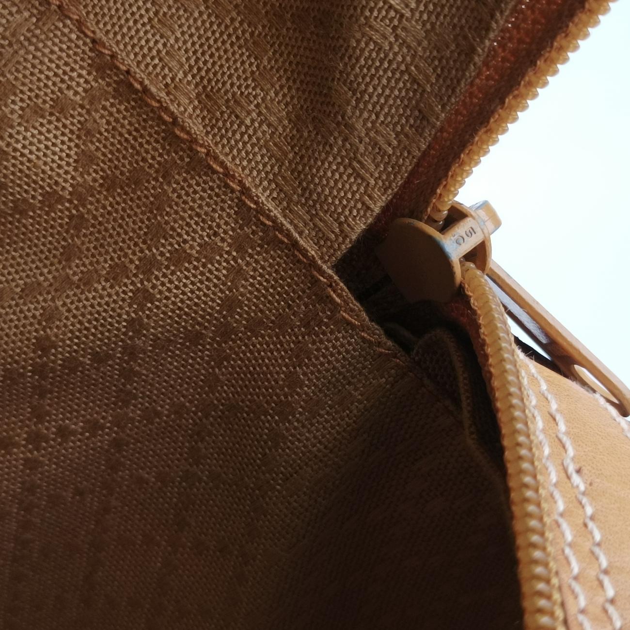 Pre-owned Gucci GG Micro Beige x Red x Green PVC coated canvas 12.9 handbag | stylenewstar