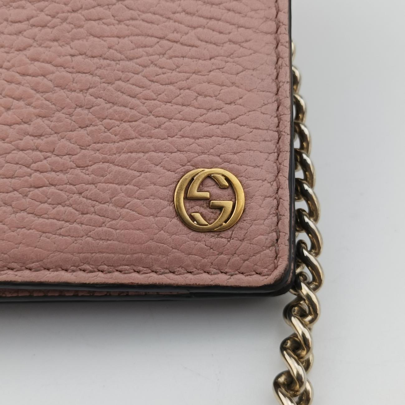 Pre-owned Gucci Interlocking G Blossom Betty Pink Leather 466506 shoulderbag | stylenewstar