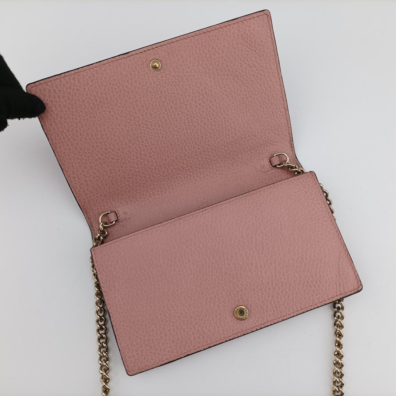 Pre-owned Gucci Interlocking G Blossom Betty Pink Leather 466506 shoulderbag | stylenewstar