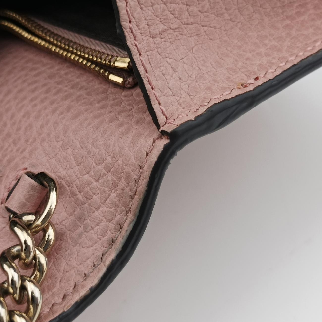 Pre-owned Gucci Interlocking G Blossom Betty Pink Leather 466506 shoulderbag | stylenewstar