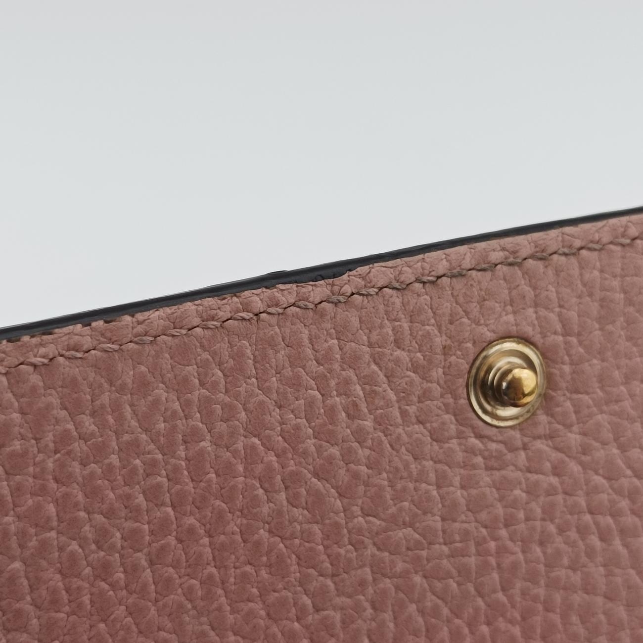 Pre-owned Gucci Interlocking G Blossom Betty Pink Leather 466506 shoulderbag | stylenewstar