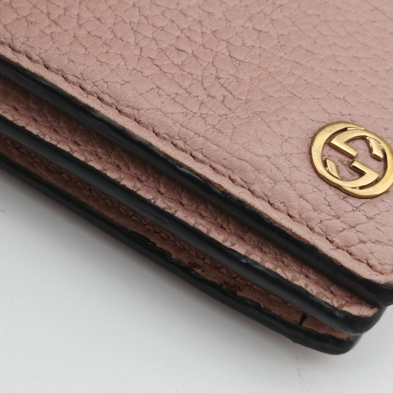 Pre-owned Gucci Interlocking G Blossom Betty Pink Leather 466506 shoulderbag | stylenewstar