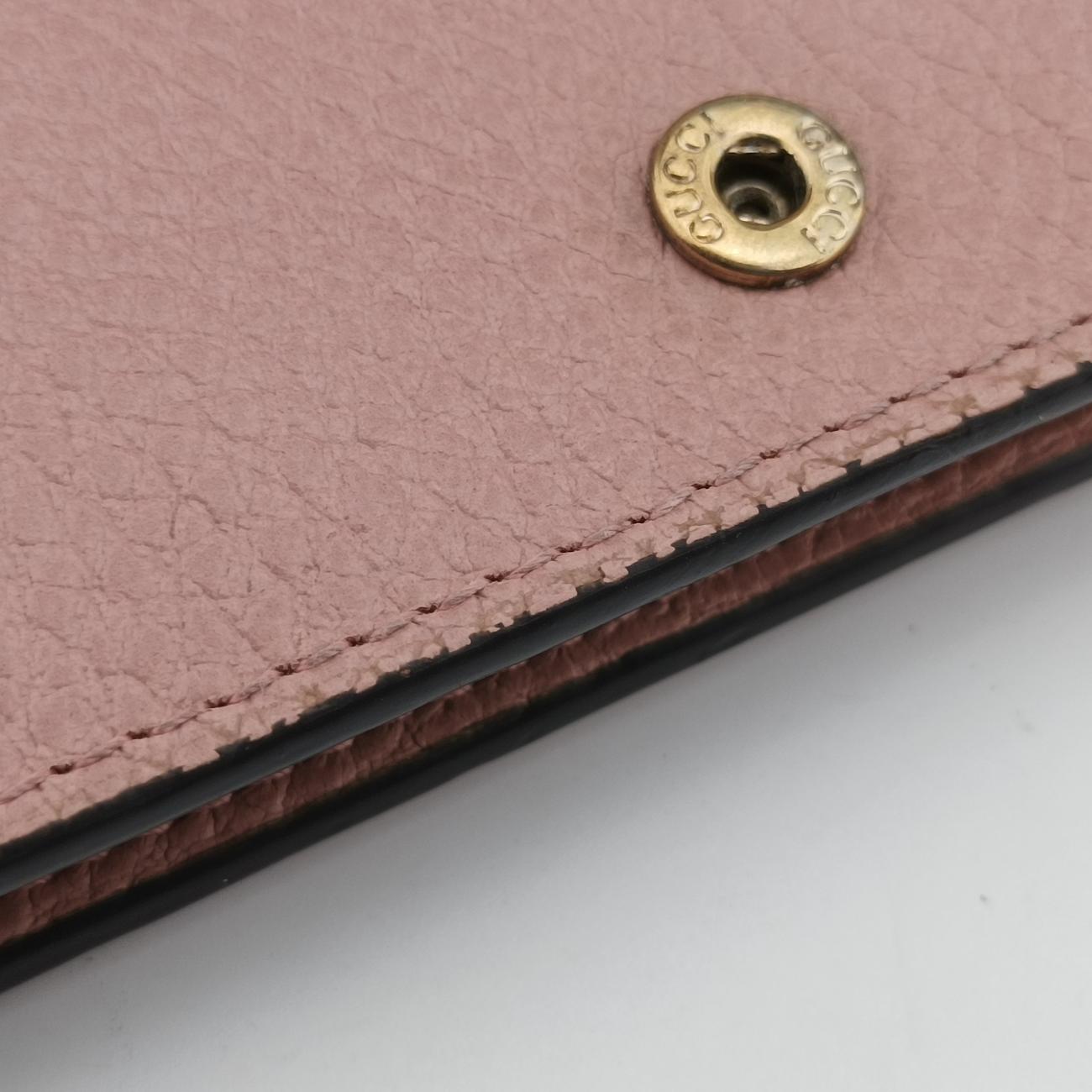 Pre-owned Gucci Interlocking G Blossom Betty Pink Leather 466506 shoulderbag | stylenewstar