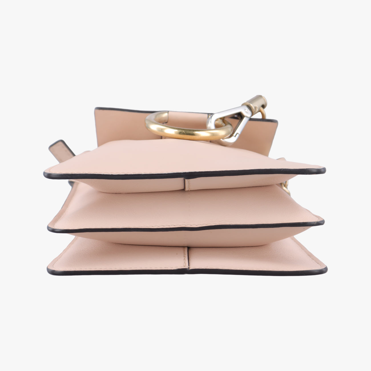 Pre-owned Chloe FAYE Pink×Beige Leather × suede  shoulderbag | stylenewstar