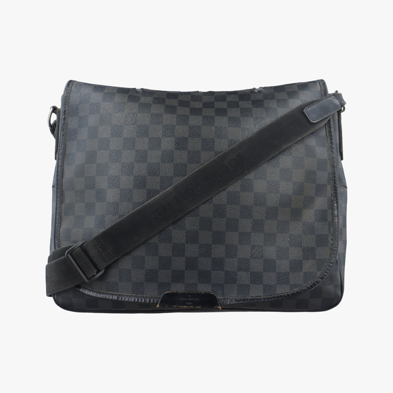Pre-owned Louis Vuitton DANIEL MM Noir Damier GRAPHITE N58029 shoulderbag | stylenewstar