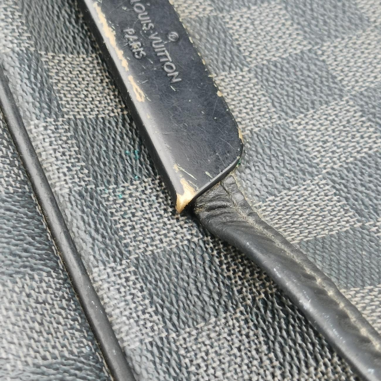 Pre-owned Louis Vuitton DANIEL MM Noir Damier GRAPHITE N58029 shoulderbag | stylenewstar