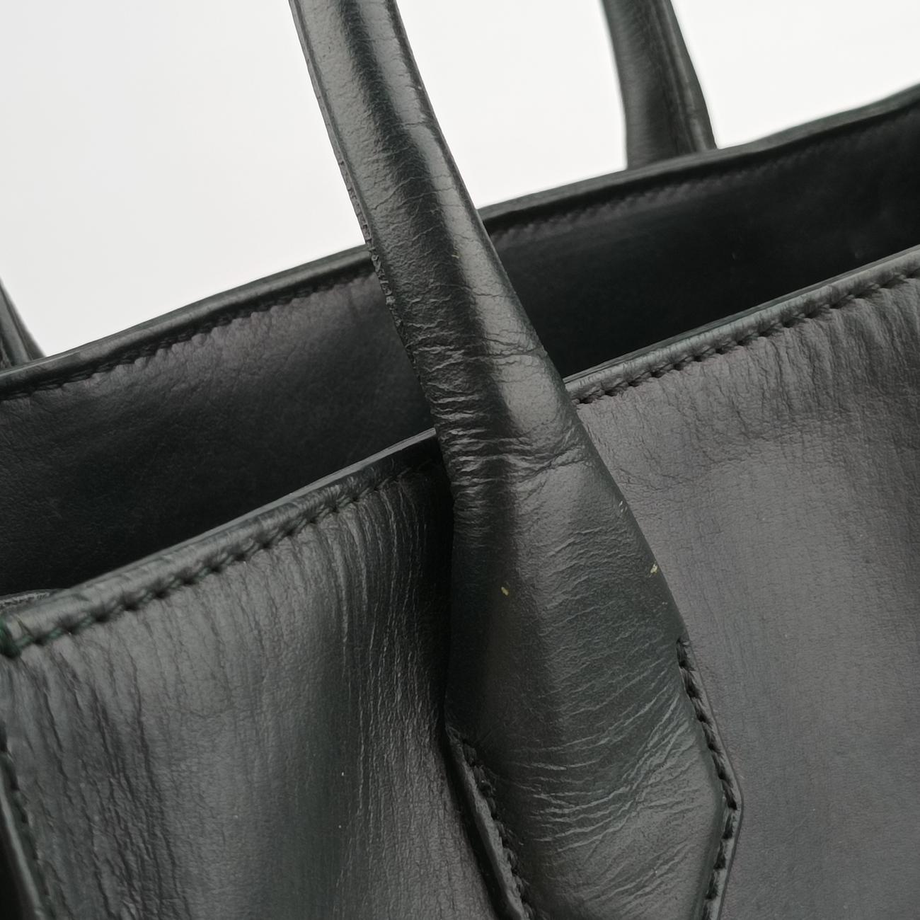 Pre-owned Balenciaga Padlock All Afternoon Green Leather  shoulderbag | stylenewstar