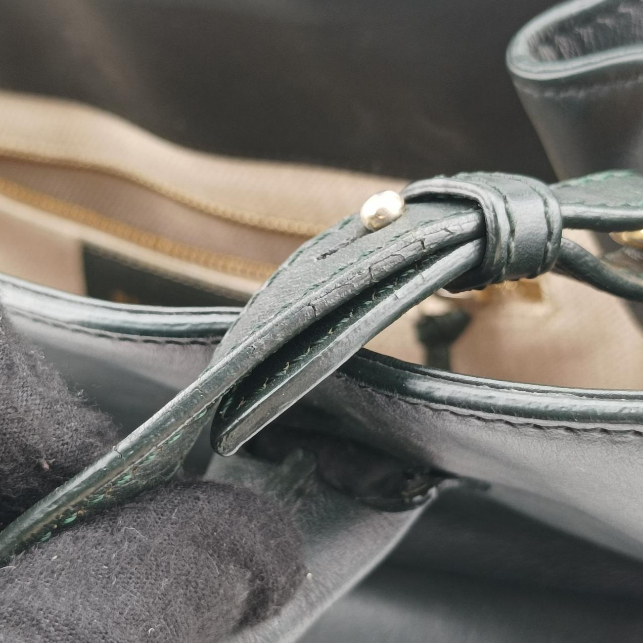 Pre-owned Balenciaga Padlock All Afternoon Green Leather  shoulderbag | stylenewstar