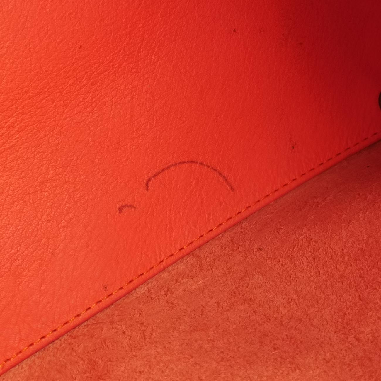 Pre-owned Balenciaga The Paper Orange Lambskin  shoulderbag | stylenewstar