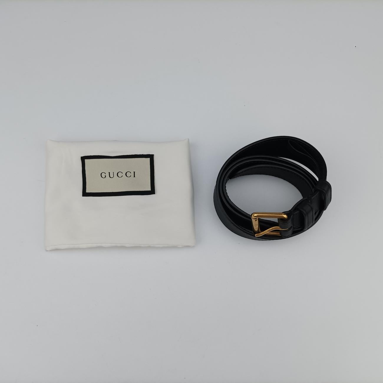 Pre-owned Gucci GG Marmont Black velour 476434 bum bag/waist bag | stylenewstar