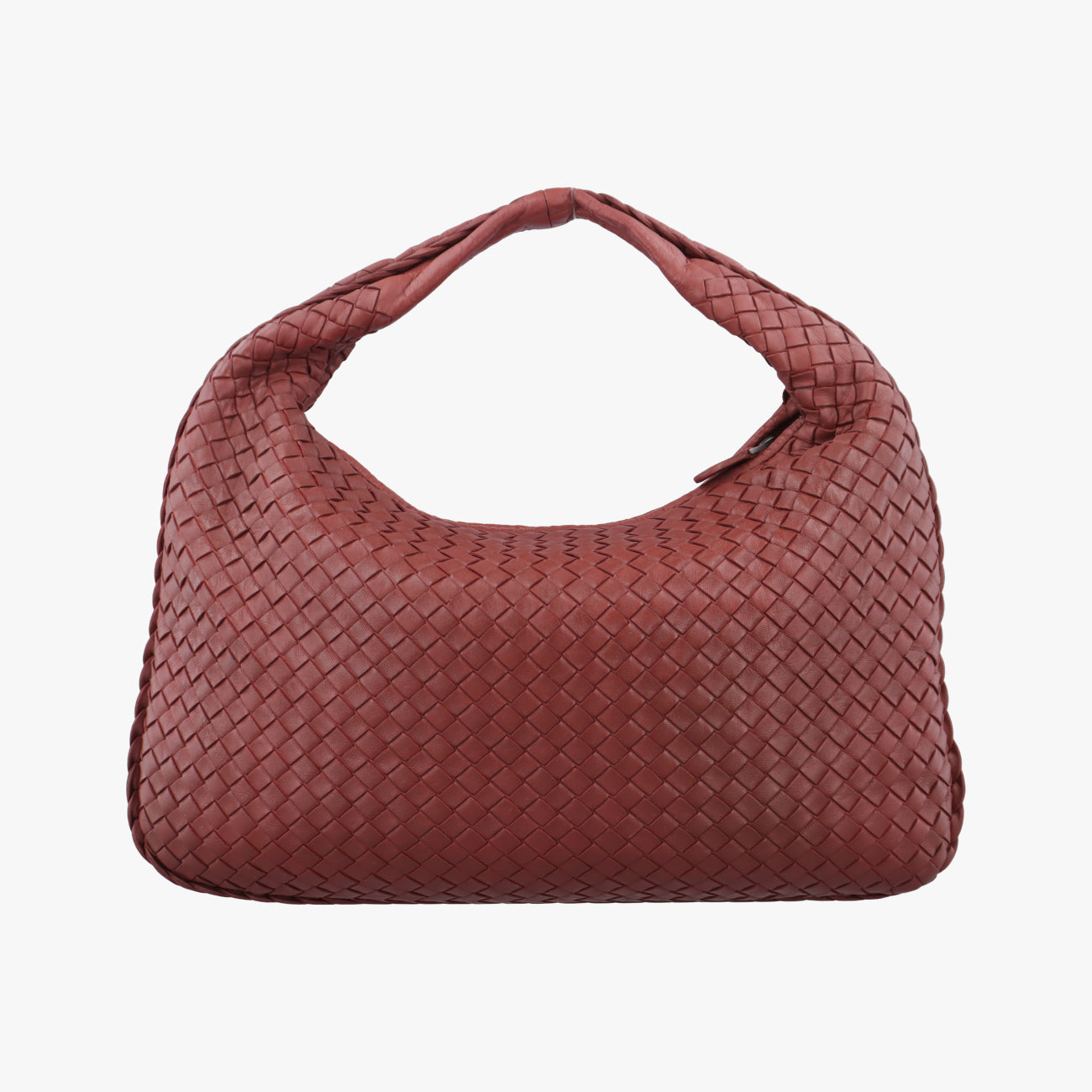Pre-owned Bottega Veneta Intrecciato Terracotta lambskin  clutchbag | stylenewstar
