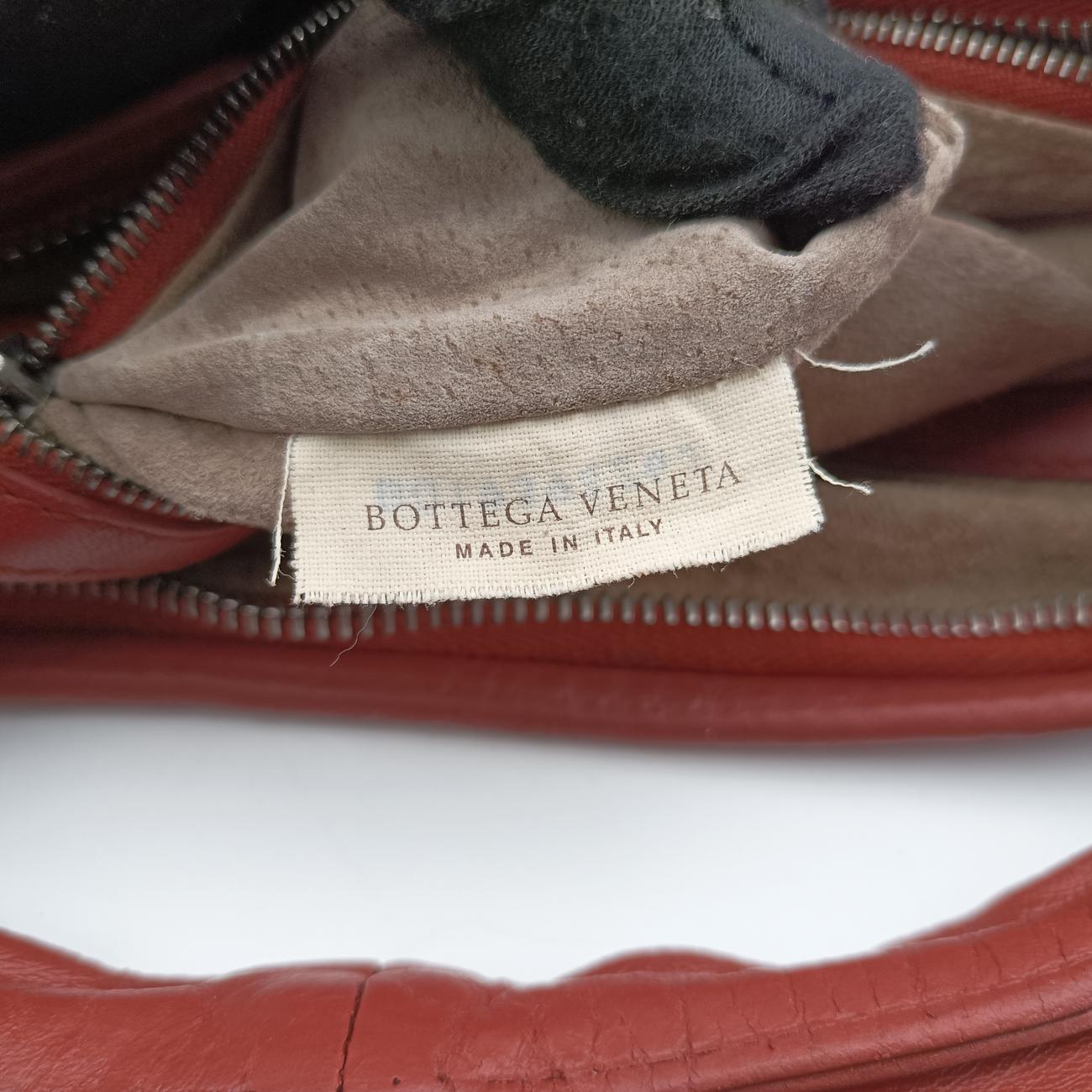 Pre-owned Bottega Veneta Intrecciato Terracotta lambskin  clutchbag | stylenewstar