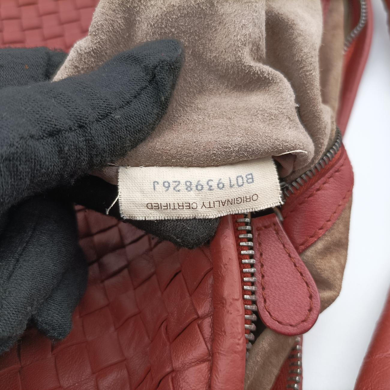 Pre-owned Bottega Veneta Intrecciato Terracotta lambskin  clutchbag | stylenewstar