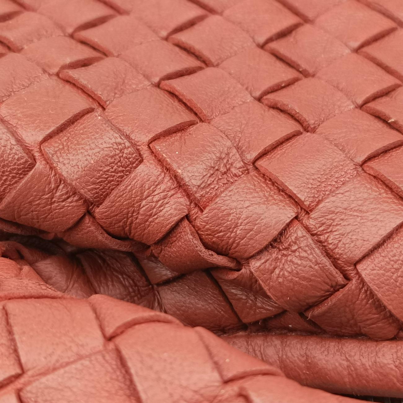 Pre-owned Bottega Veneta Intrecciato Terracotta lambskin  clutchbag | stylenewstar