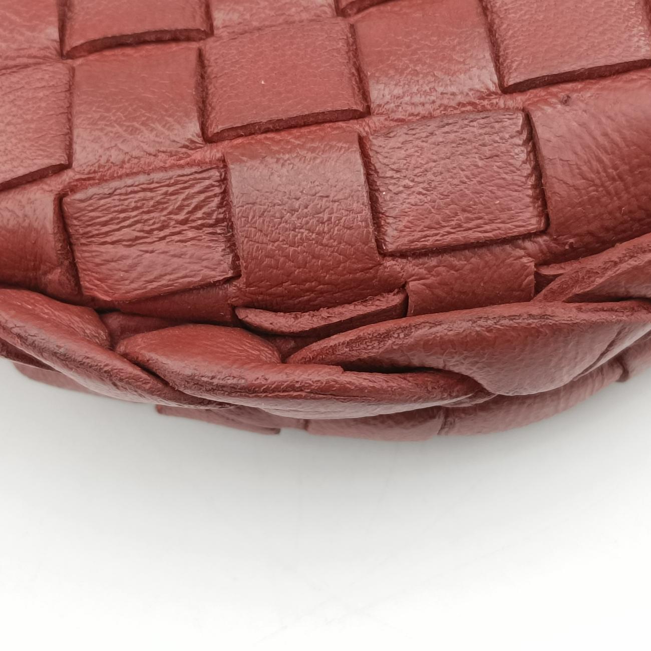 Pre-owned Bottega Veneta Intrecciato Terracotta lambskin  clutchbag | stylenewstar