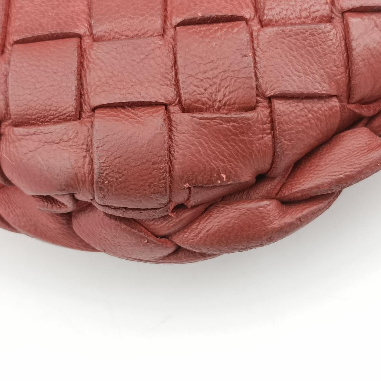 Pre-owned Bottega Veneta Intrecciato Terracotta lambskin  clutchbag | stylenewstar