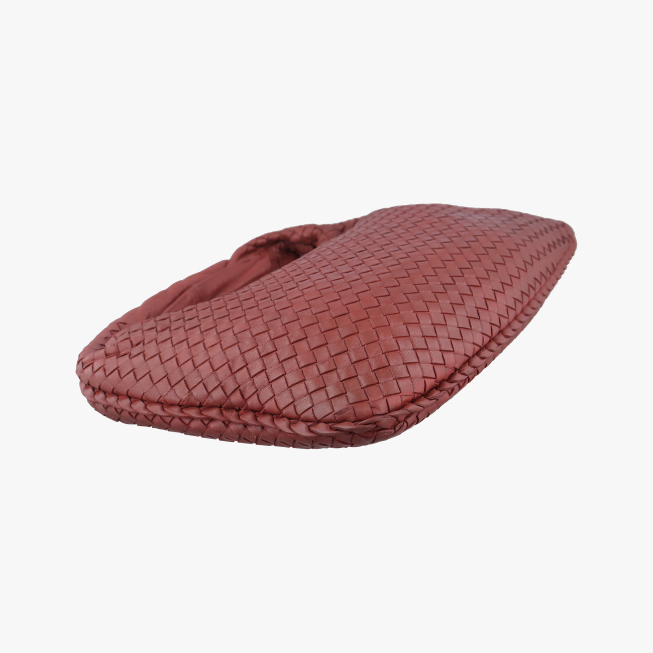 Pre-owned Bottega Veneta Intrecciato Terracotta lambskin  clutchbag | stylenewstar