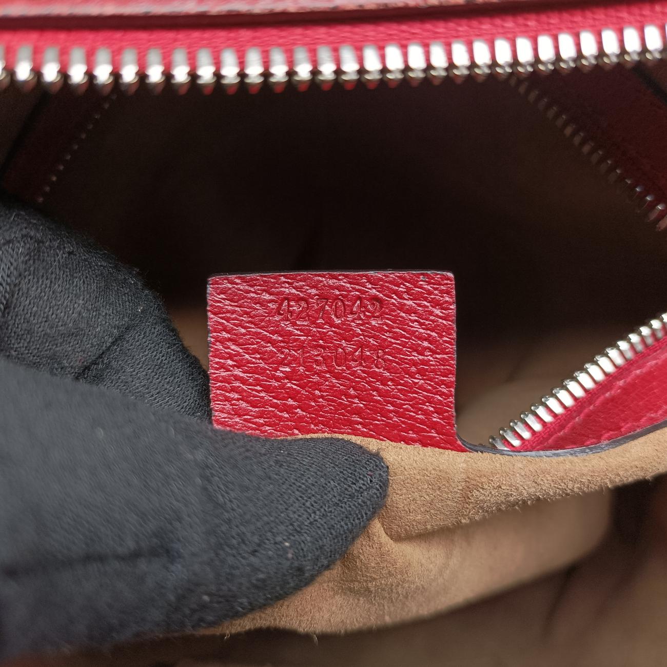 Pre-owned Gucci GG Supreme Tian Beige x red x multicolor PVC coated canvas 427042 backpack/rucksack | stylenewstar