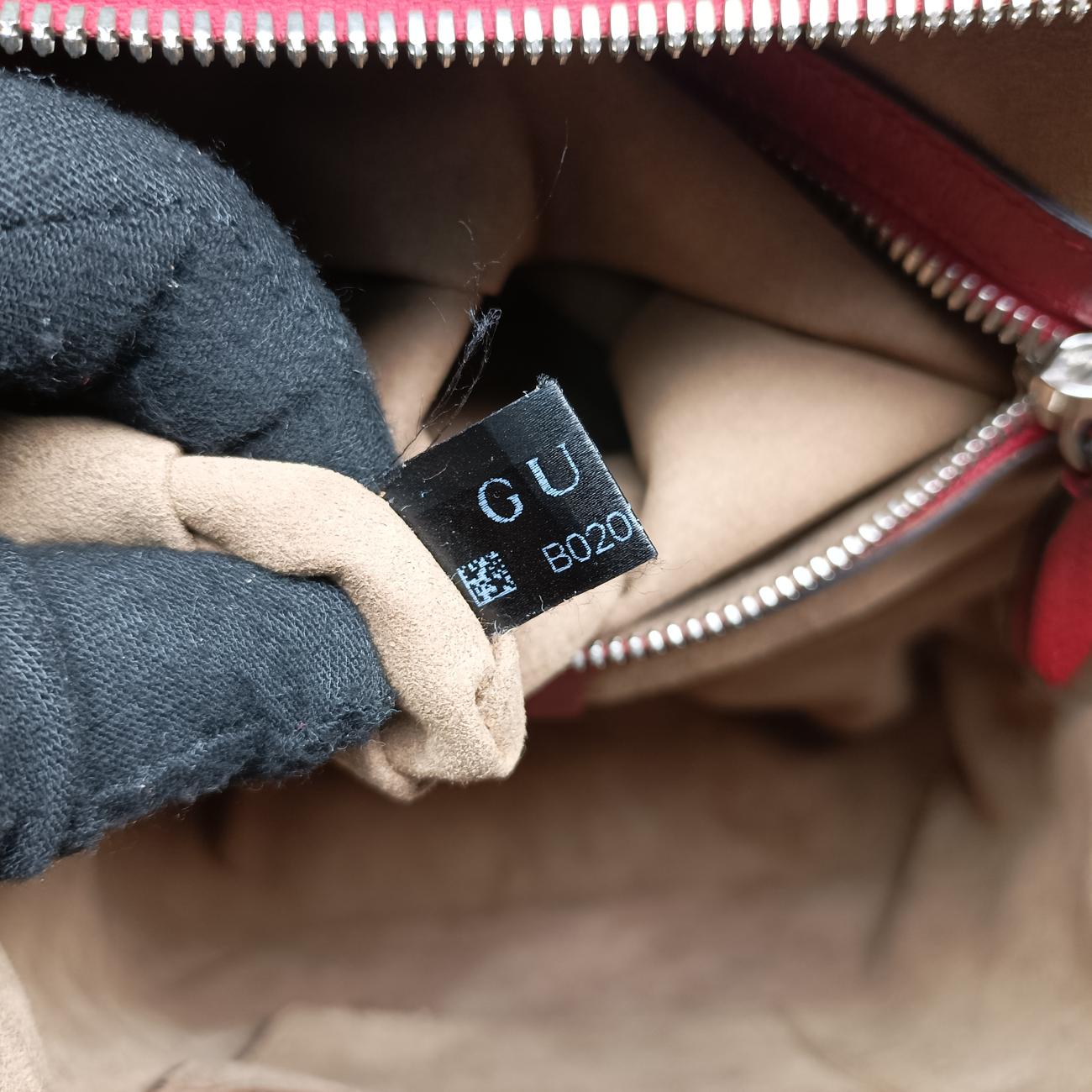 Pre-owned Gucci GG Supreme Tian Beige x red x multicolor PVC coated canvas 427042 backpack/rucksack | stylenewstar