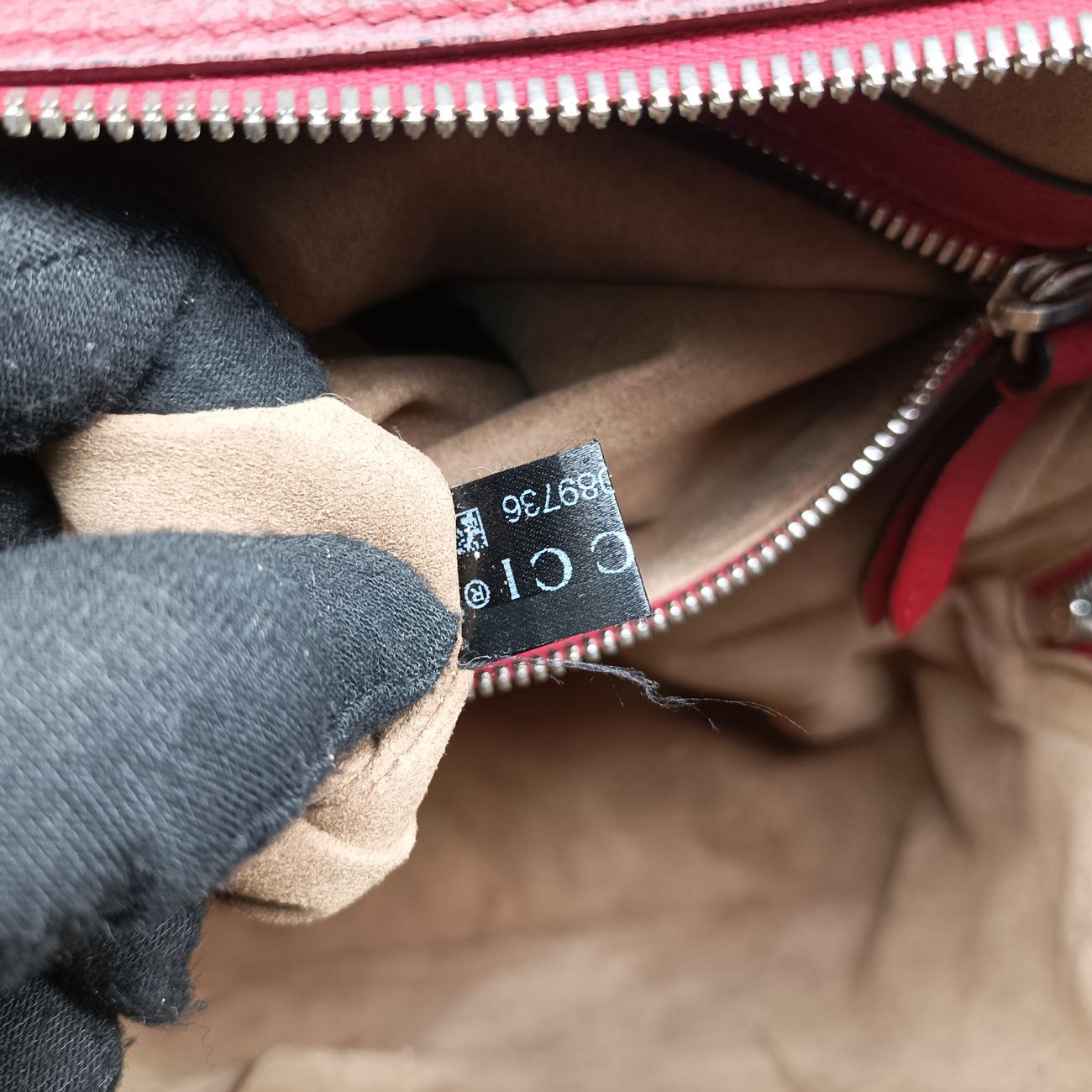 Pre-owned Gucci GG Supreme Tian Beige x red x multicolor PVC coated canvas 427042 backpack/rucksack | stylenewstar