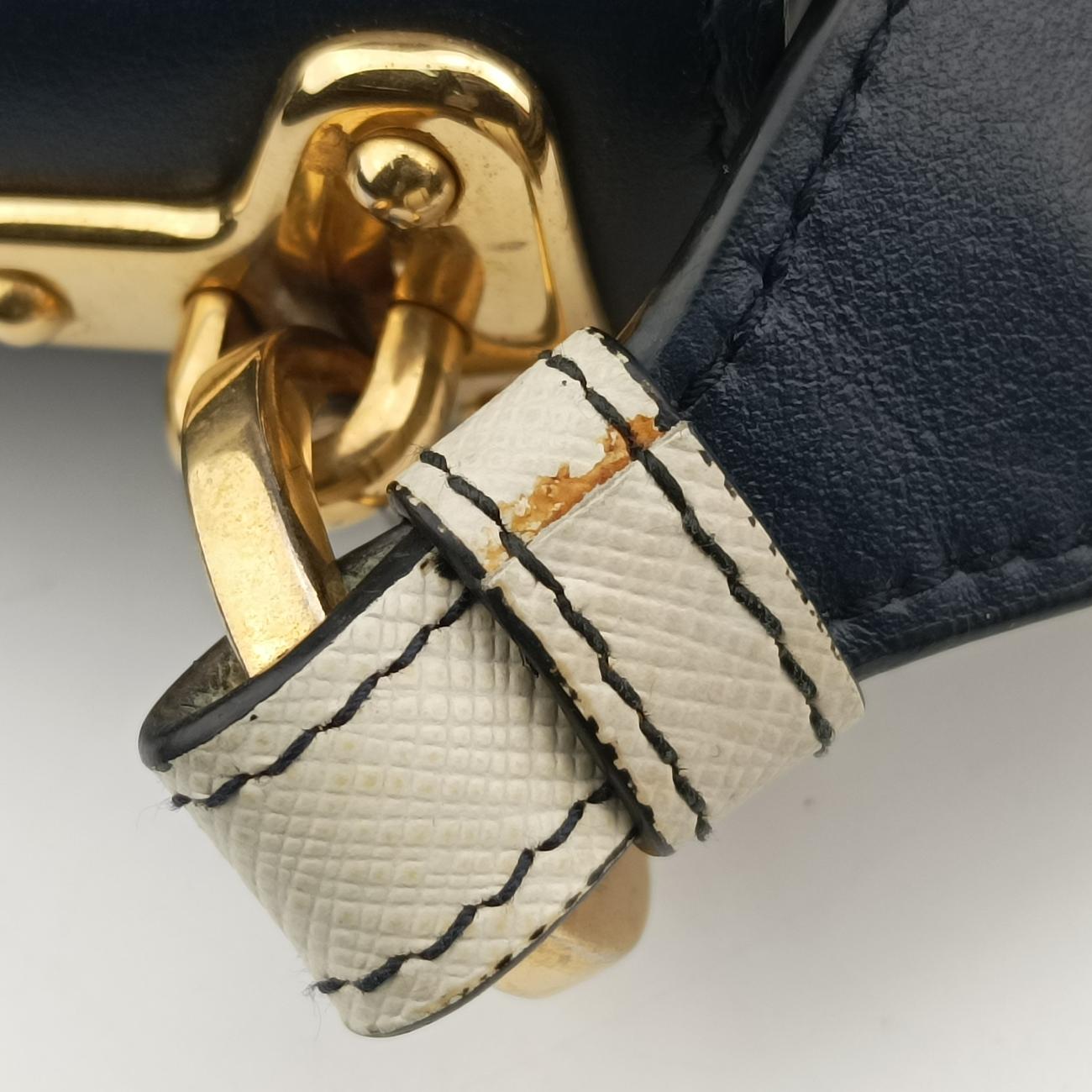 Pre-owned Prada Esplanade black×Multicolour Leather×Vauxhall Cashmere Leather  shoulderbag | stylenewstar