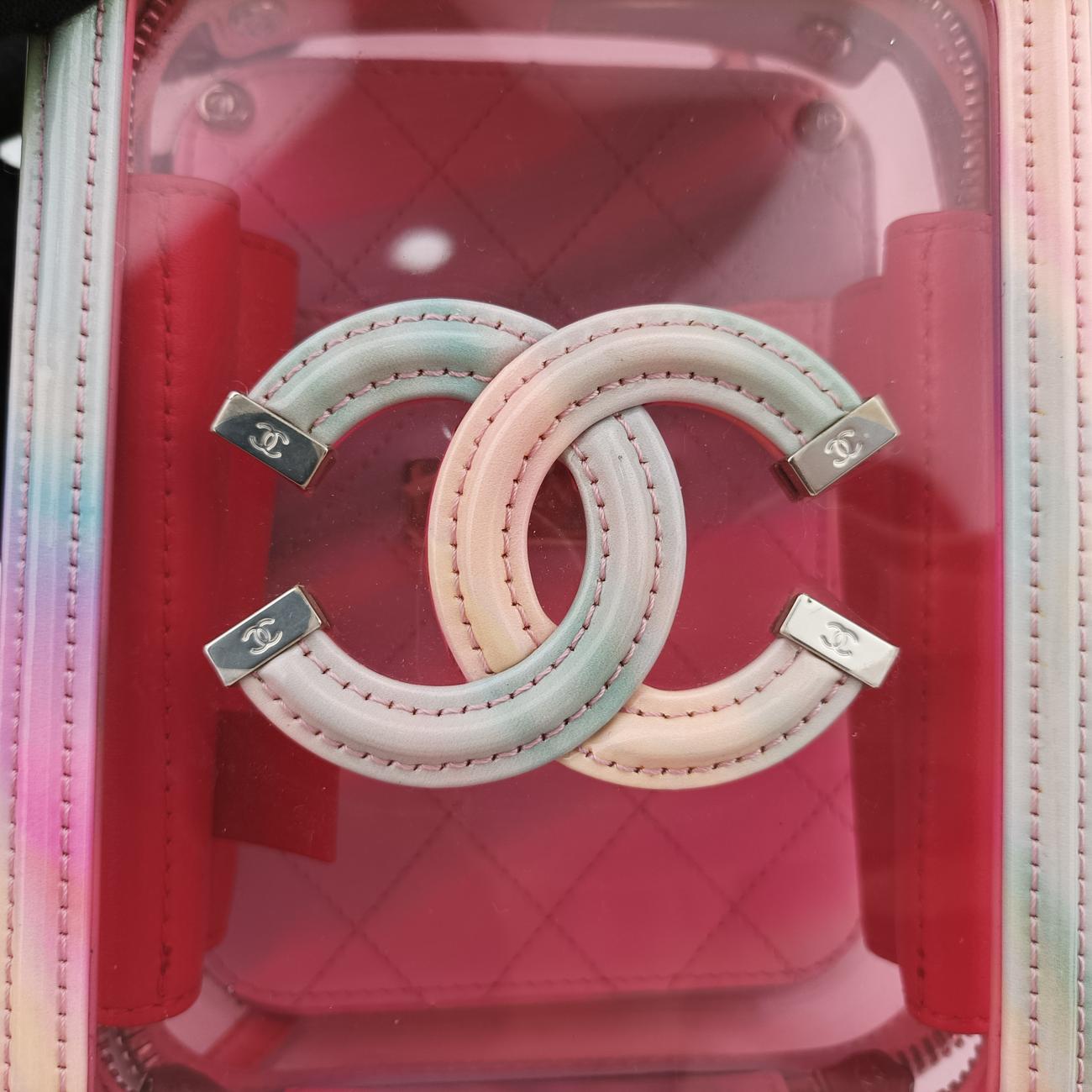 Pre-owned Chanel Filigree Vanity Case Multicolour PVC coated canvas AS0988 shoulderbag | stylenewstar