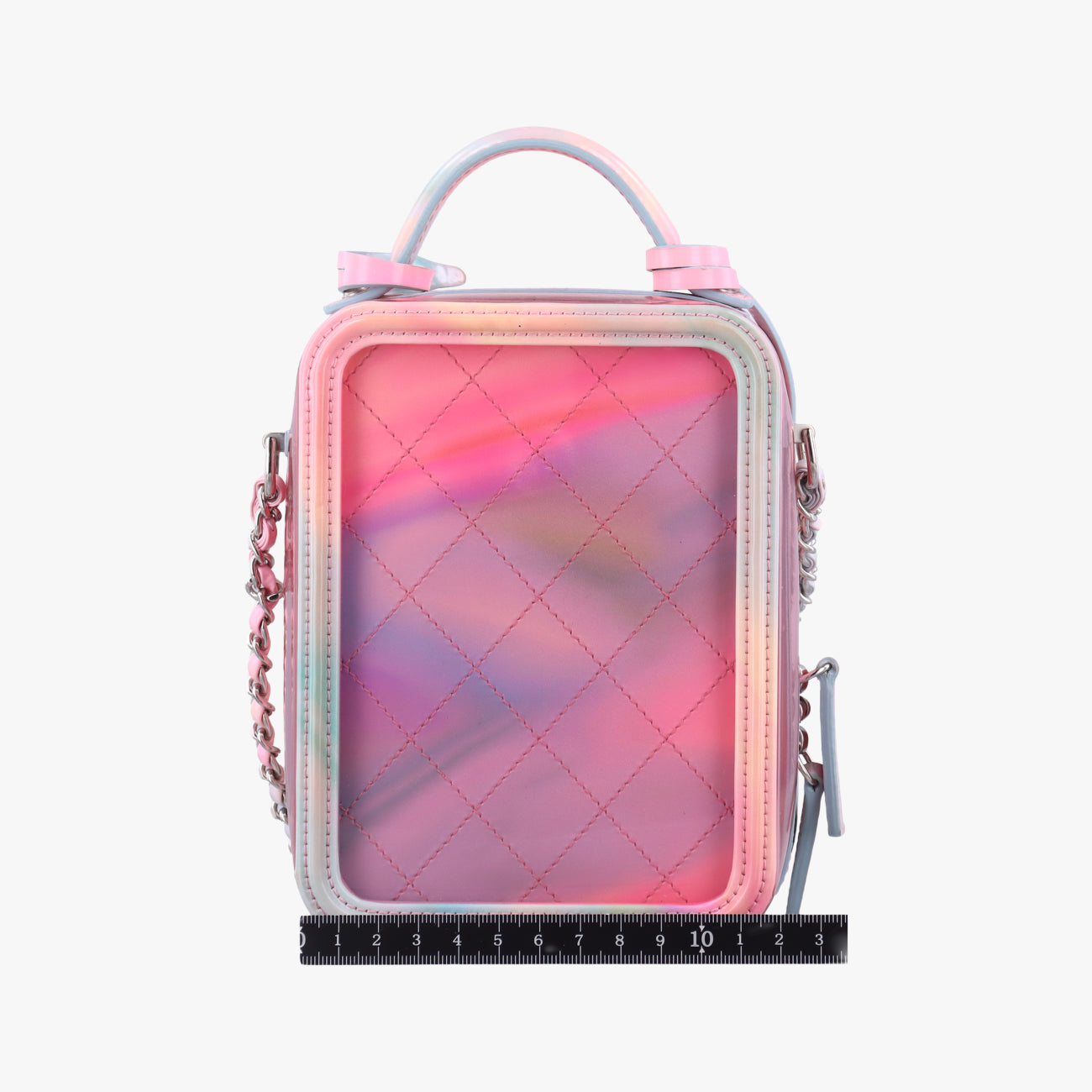 Pre-owned Chanel Filigree Vanity Case Multicolour PVC coated canvas AS0988 shoulderbag | stylenewstar