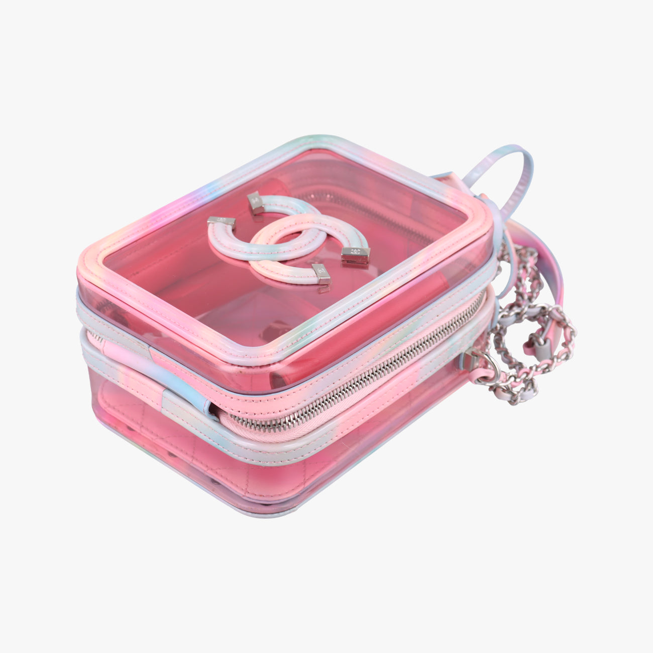 Pre-owned Chanel Filigree Vanity Case Multicolour PVC coated canvas AS0988 shoulderbag | stylenewstar