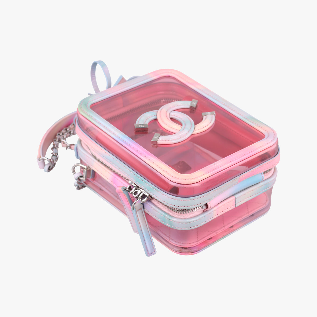 Pre-owned Chanel Filigree Vanity Case Multicolour PVC coated canvas AS0988 shoulderbag | stylenewstar