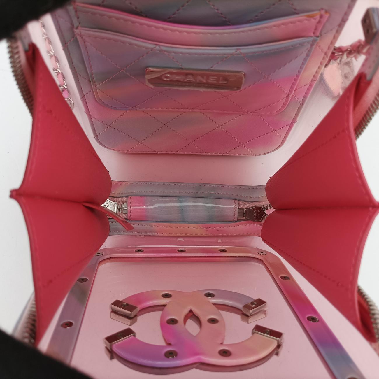 Pre-owned Chanel Filigree Vanity Case Multicolour PVC coated canvas AS0988 shoulderbag | stylenewstar