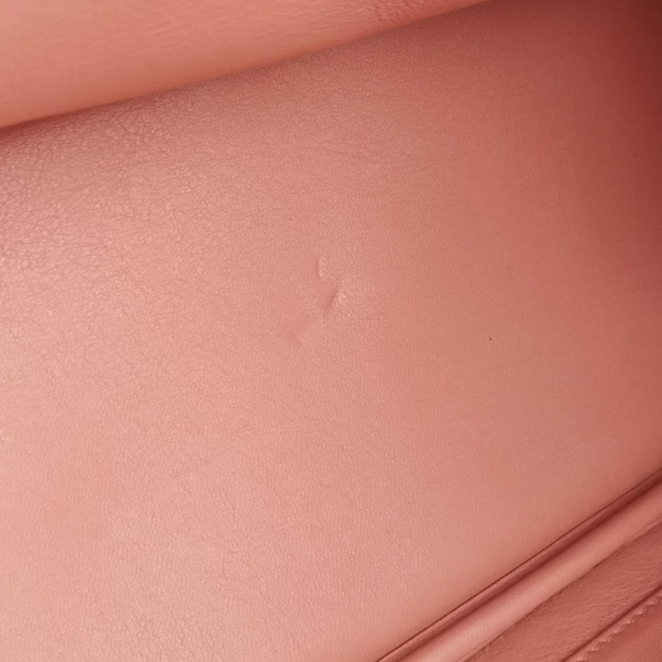 Pre-owned Christian Dior Diorissimo Orange Leather  shoulderbag | stylenewstar