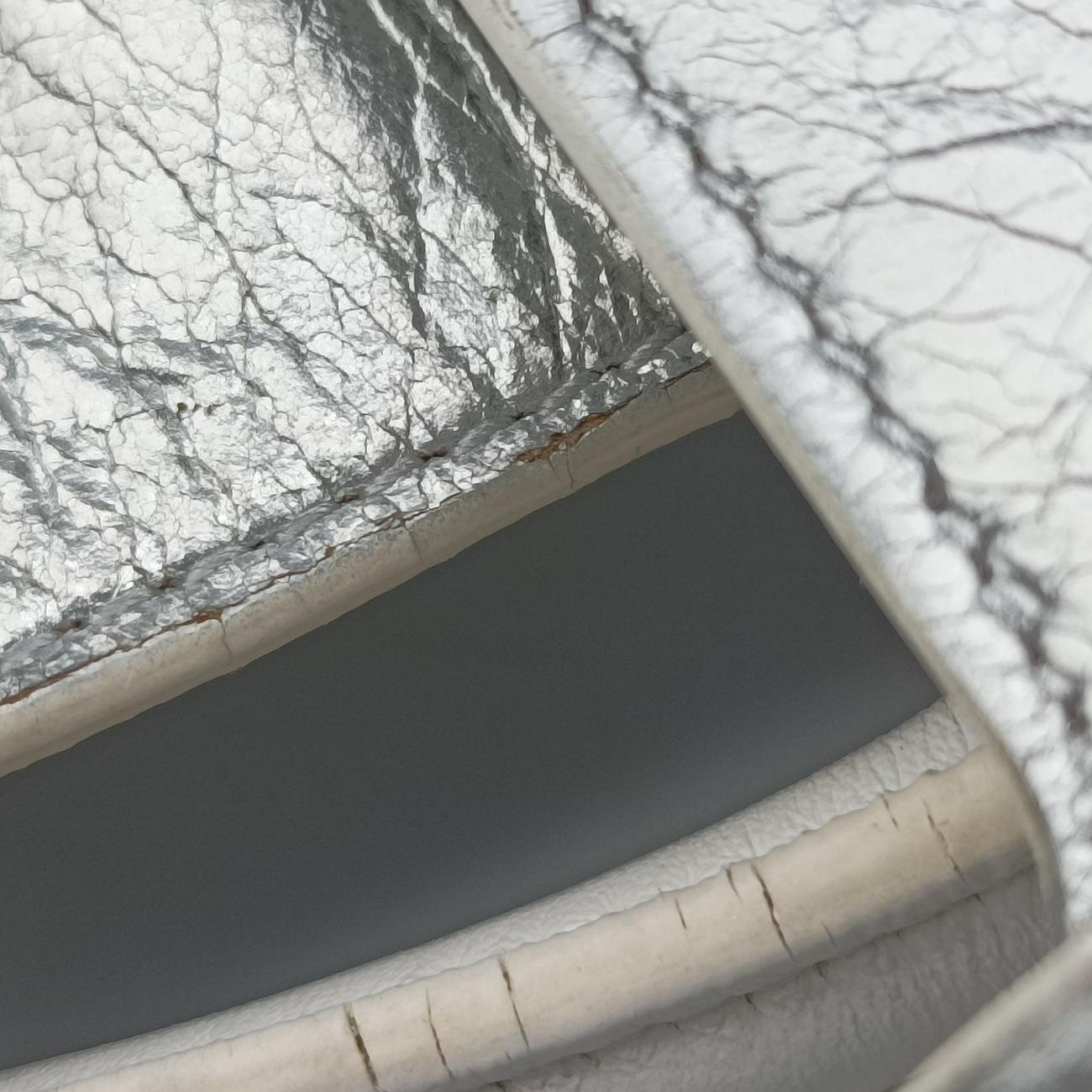 Pre-owned Christian Dior Diorever Squad Flap Silver Leather  shoulderbag | stylenewstar