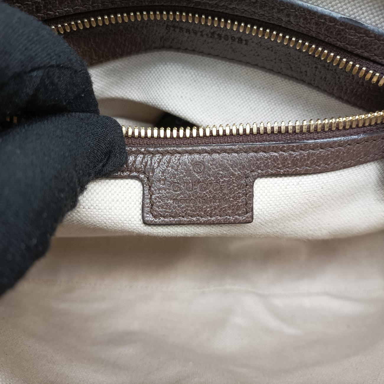 Secondhand Gucci Jumbo GG Messenger Brown×Green×Red canvas x leather 675891 shoulderbag | stylenewstar