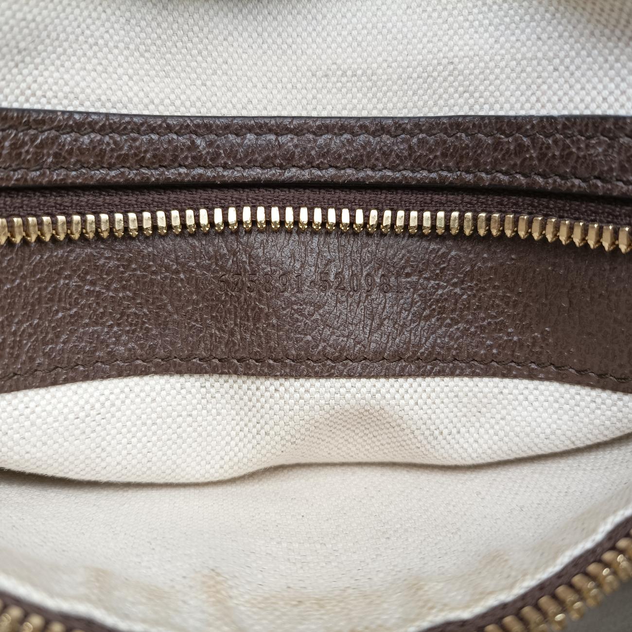 Secondhand Gucci Jumbo GG Messenger Brown×Green×Red canvas x leather 675891 shoulderbag | stylenewstar