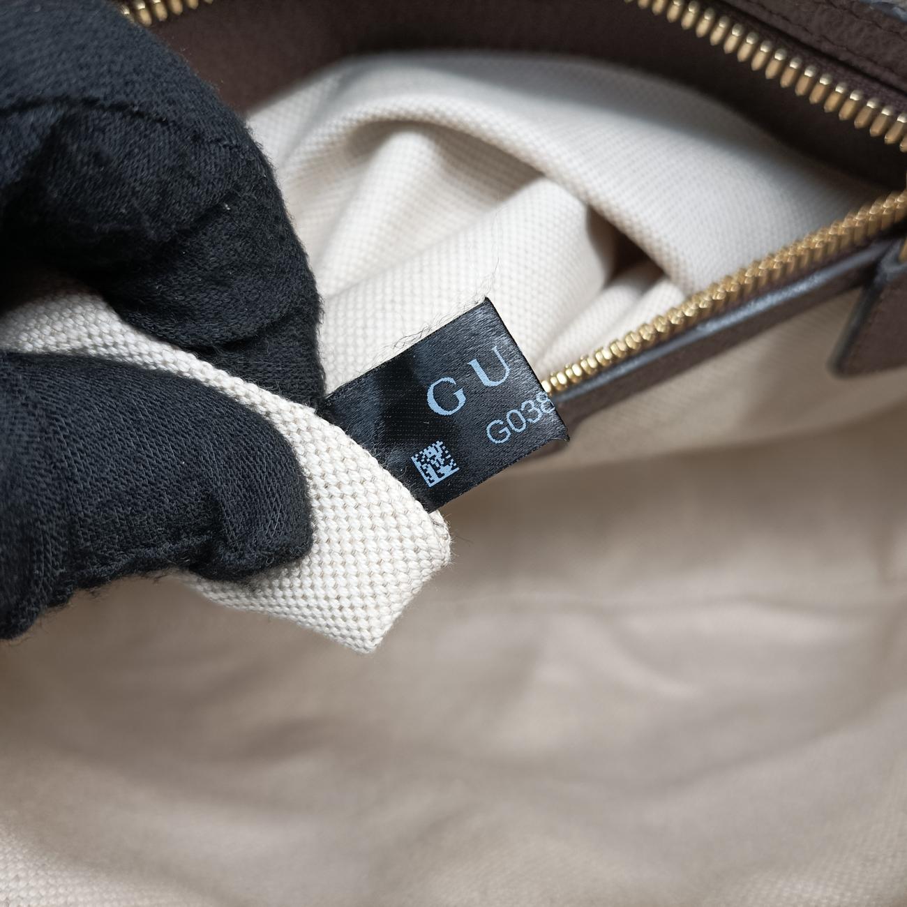 Secondhand Gucci Jumbo GG Messenger Brown×Green×Red canvas x leather 675891 shoulderbag | stylenewstar