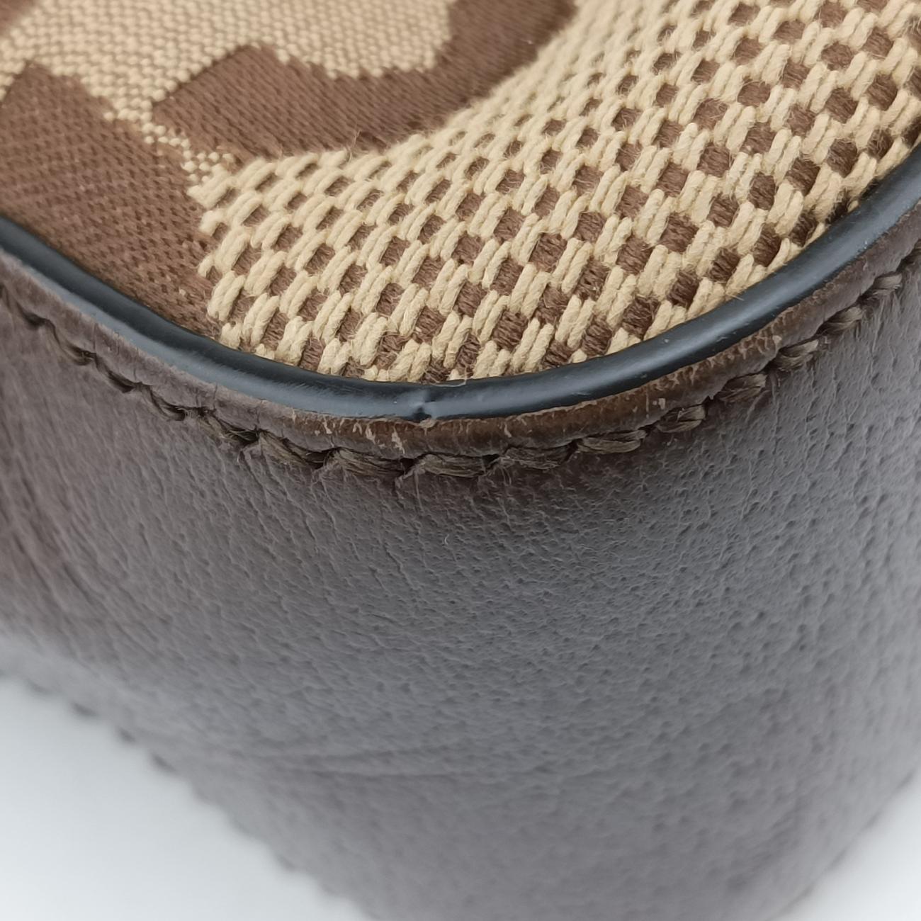 Secondhand Gucci Jumbo GG Messenger Brown×Green×Red canvas x leather 675891 shoulderbag | stylenewstar