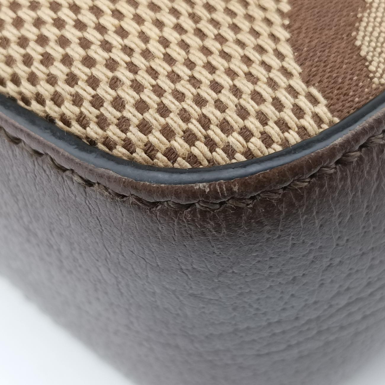 Secondhand Gucci Jumbo GG Messenger Brown×Green×Red canvas x leather 675891 shoulderbag | stylenewstar