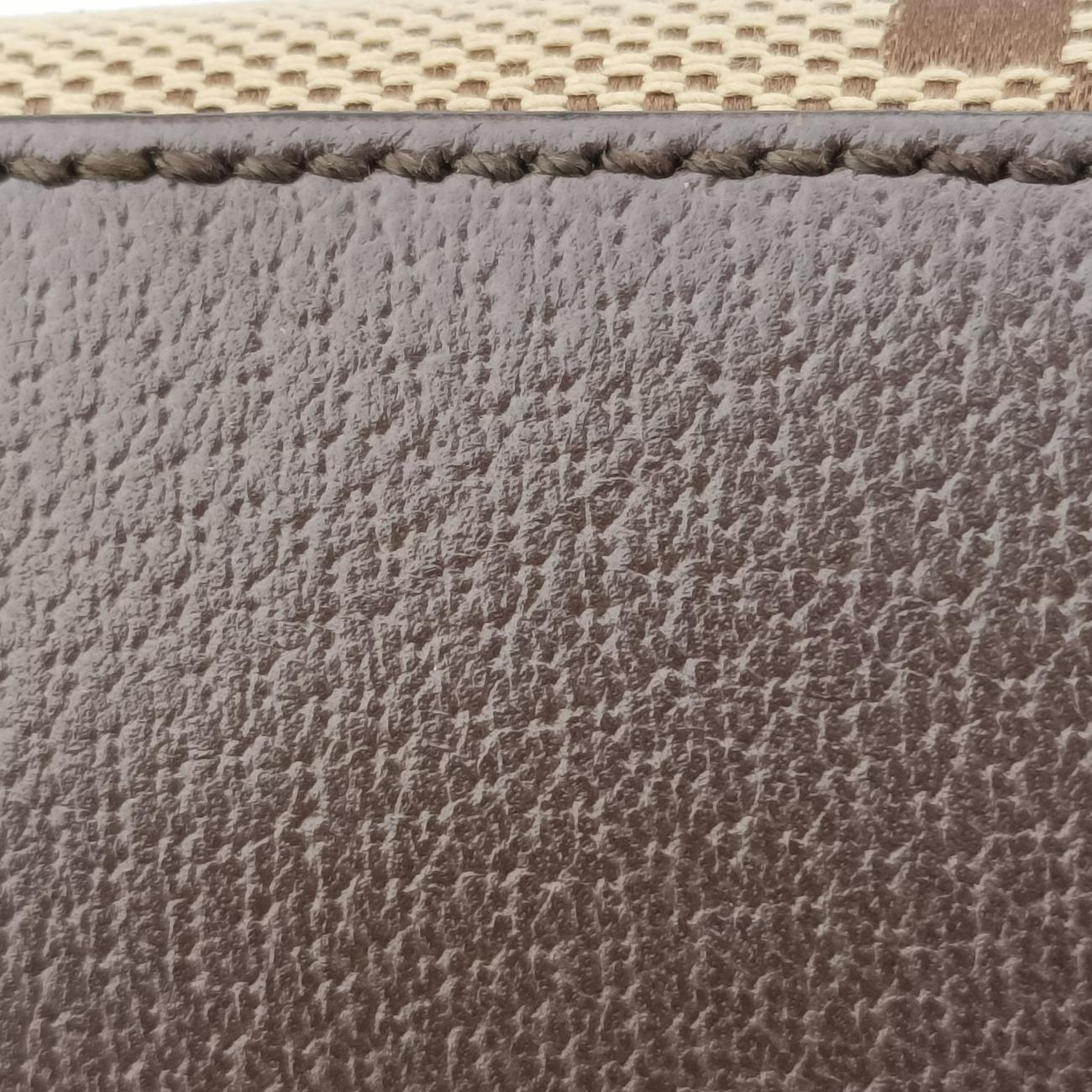 Secondhand Gucci Jumbo GG Messenger Brown×Green×Red canvas x leather 675891 shoulderbag | stylenewstar