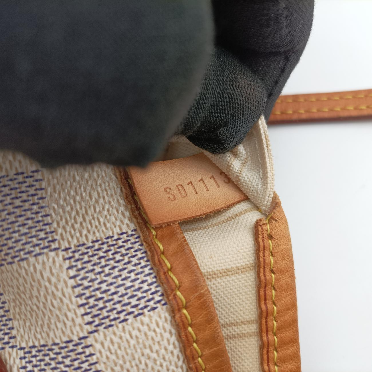 Pre-owned Louis Vuitton Neverfull MM Azur Damier Canvas N51107 shoulderbag | stylenewstar